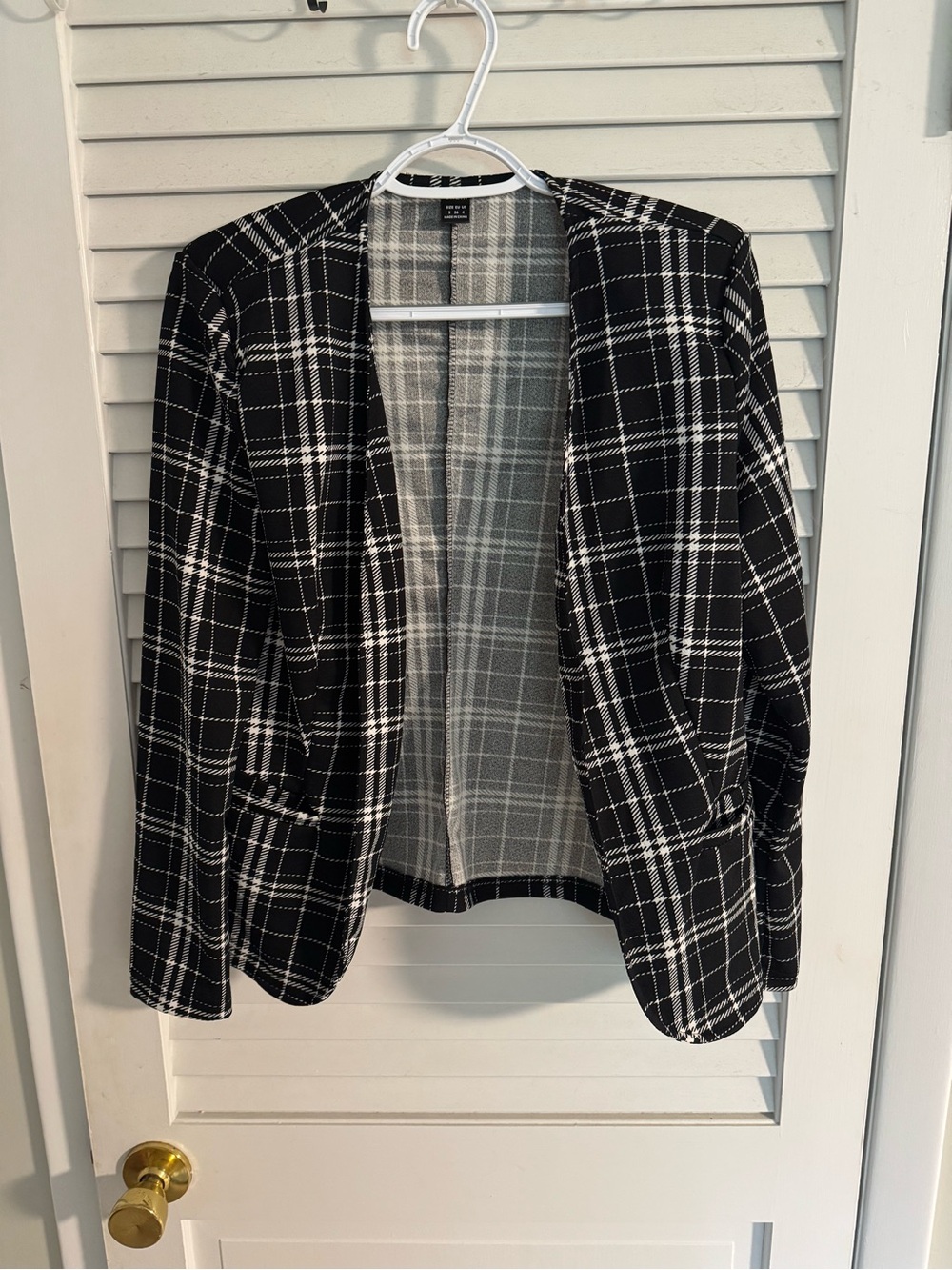 Plaid blazer